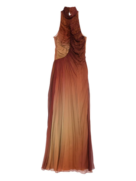  Botsi Twilight Mirage Ruched Dress - Brown 