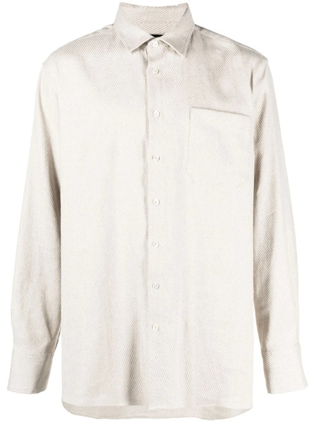 Botter Button-up Cotton-linen Shirt - Neutrals 