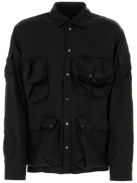  Botter Cargo-pocket Button-up Shirt - Black 