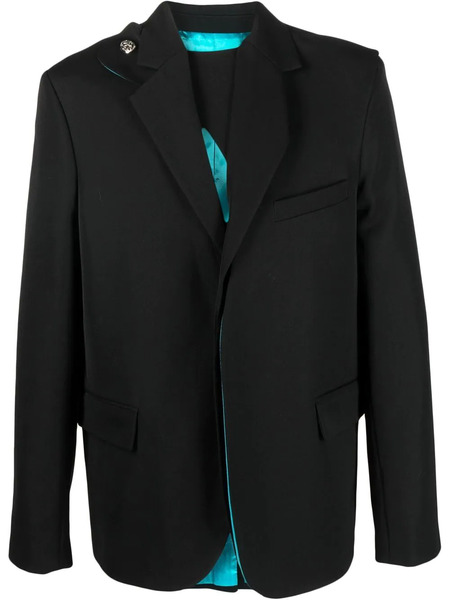  Botter Concealed-front Fastening Blazer - Black 