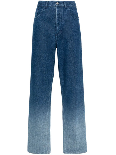  Botter Gradient-effect Mid-rise Boyfriend Jeans - Blue 