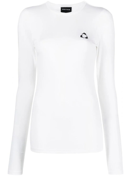  Botter Long-sleeve Logo-print T-shirt - White 