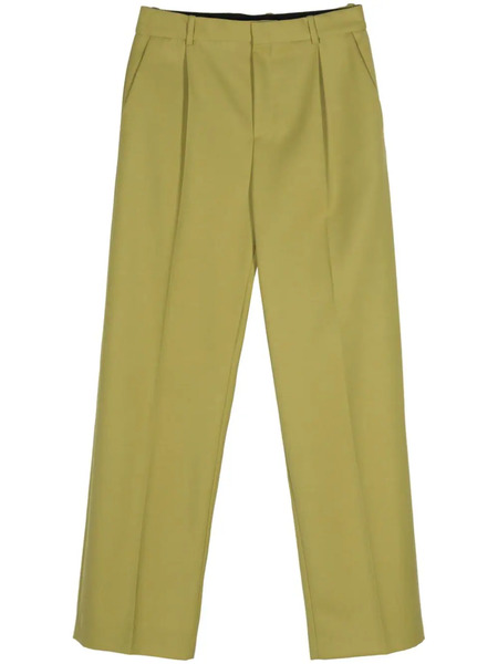  Botter Pleat-detail Wool Trousers - Green 