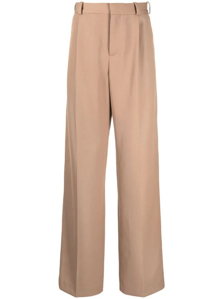  Botter Pressed-crease Wide-leg Trousers - Brown 