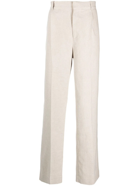  Botter Straight-leg Cotton-linen Blend Trousers - Neutrals 