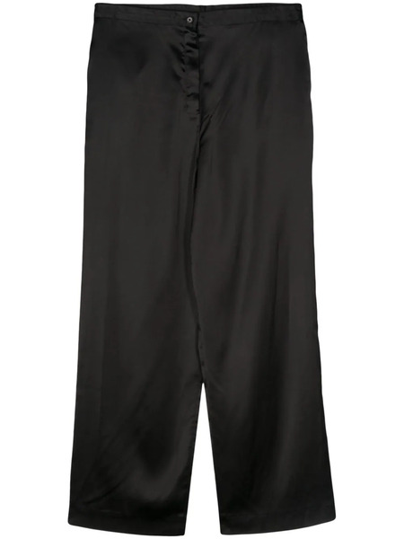  Botter Stretch-design Satin Trousers - Black 