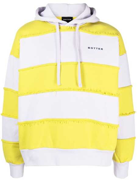  Botter Striped Drawstring Hoodie - Purple 