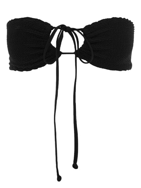  Bound Jean Bikini Top - Black 