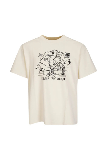 Brain Dead Oracle Graphic-print T-shirt - Neutrals 
