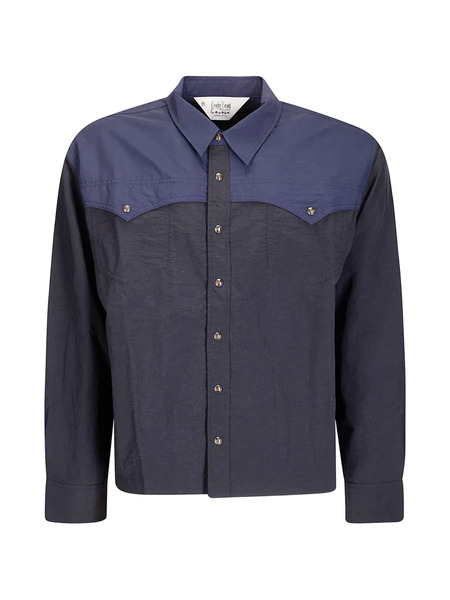  Brain Dead Western-style Panelled Shirt - Black 