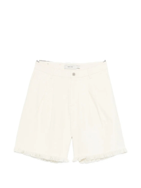  Bram’s Fruit Fringed Pleated Shorts - Neutrals 