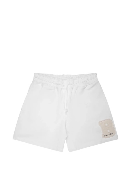  Bram’s Fruit Varsity Logo Patch Shorts - White 