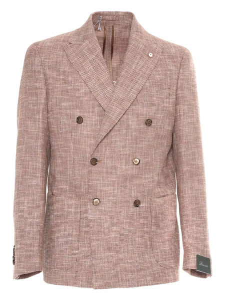  Brando Double-breasted Blazer - Brown 
