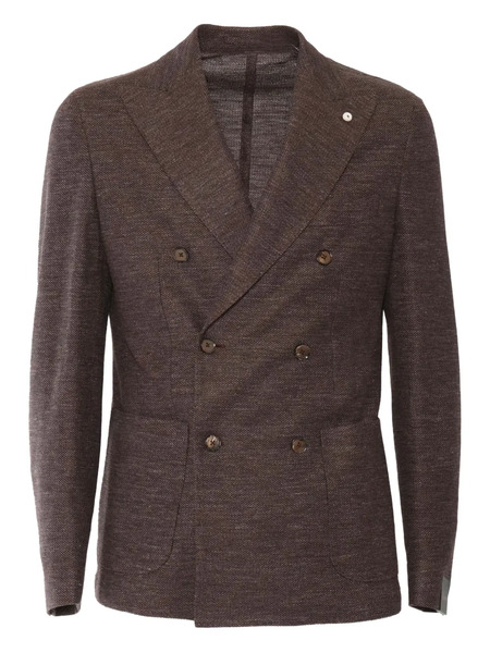  Brando Double-breasted Linen-blend Jacket - Brown 
