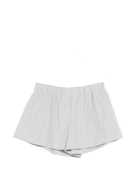  Brandon Maxwell Checked Shorts - Grey 