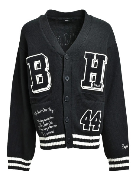 Breath Bh-patch Cardigan - Black 