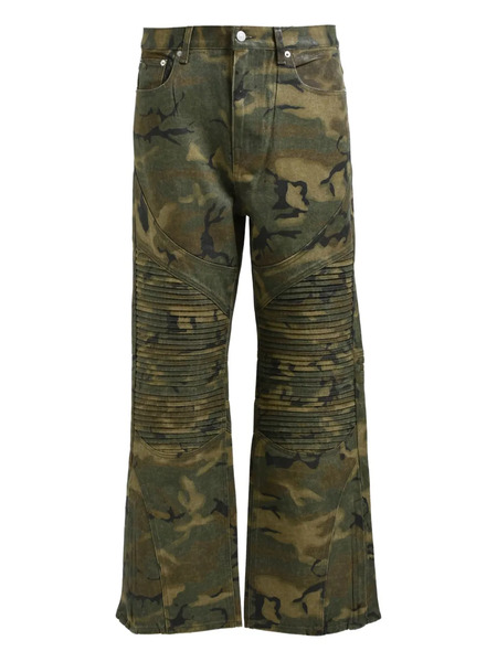  Breath Coated Camouflage Trousers - Green 