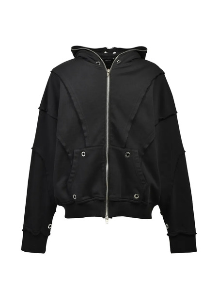  Breath Zip-up Hoodie - Black 