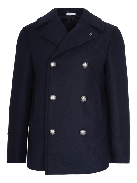  Breras Milano Double-breasted Coat - Blue 