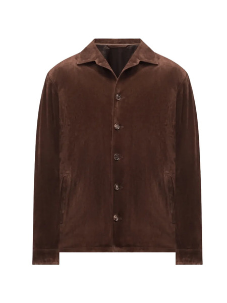  Brett Johnson Button Front Jacket - Brown 