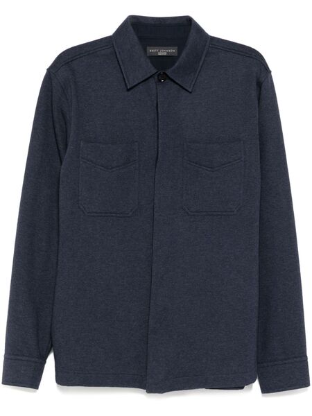  Brett Johnson Jersey Shirt Jacket - Blue 