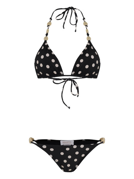  Brigitte Beaded-strap Bikini - Black 
