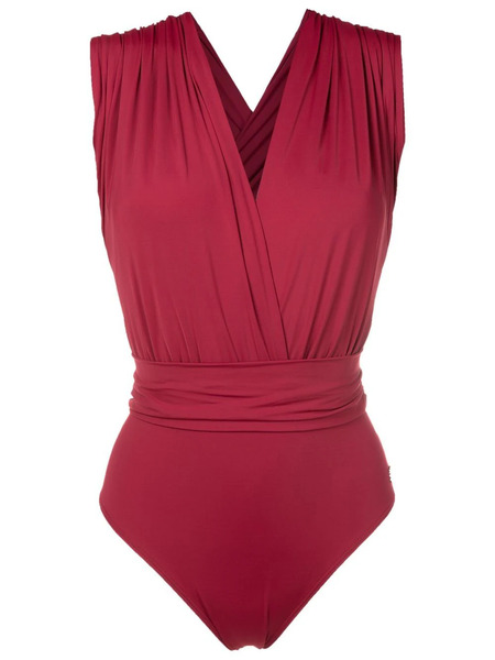  Brigitte Cross-back Swimsuit - Red 