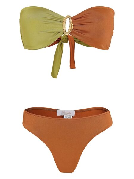  Brigitte Dill Bikini Set - Brown 