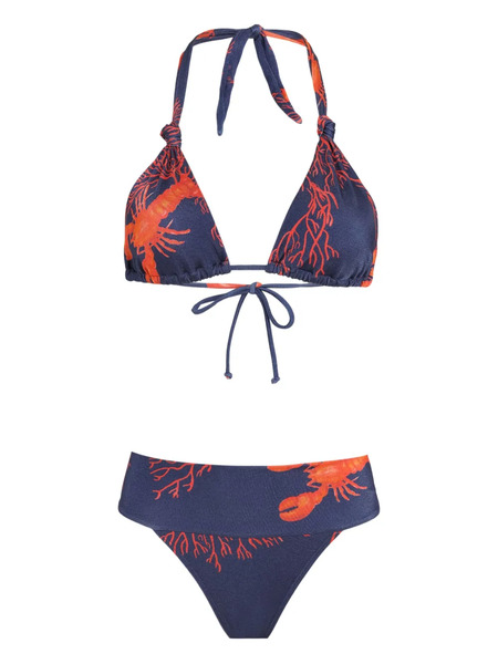  Brigitte Graphic-print Bikini - Blue 