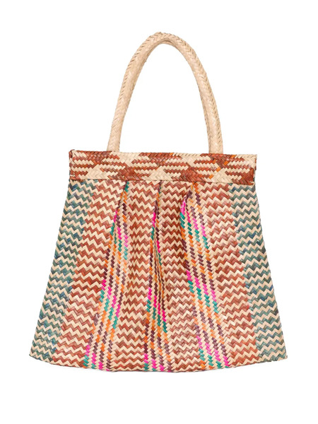  Brigitte Interwoven Beach Bag - Pink 