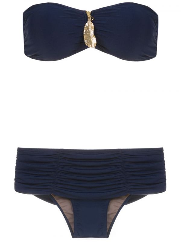  Brigitte Sleeveless Bikini Set - Blue 