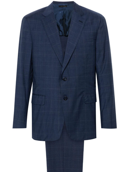  Brioni Checked Single-breasted Suit - Blue 