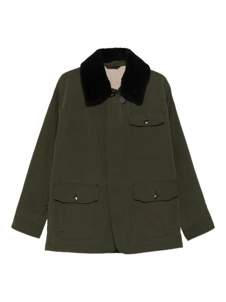 Brioni Hike Field Fur-collar Jacket - Green 