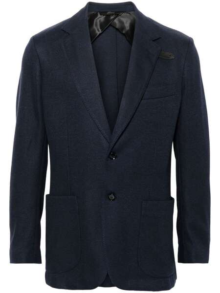  Brioni Knitted Blazer - Blue 