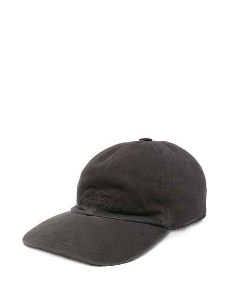  Brioni Logo-embroidered Cap - Grey 