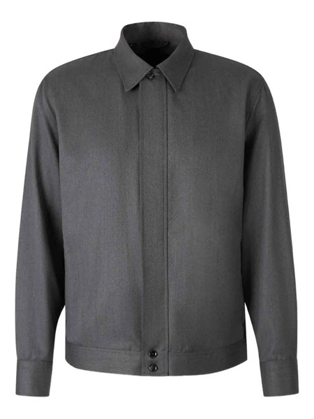  Brioni Mélange-effect Jacket - Grey 
