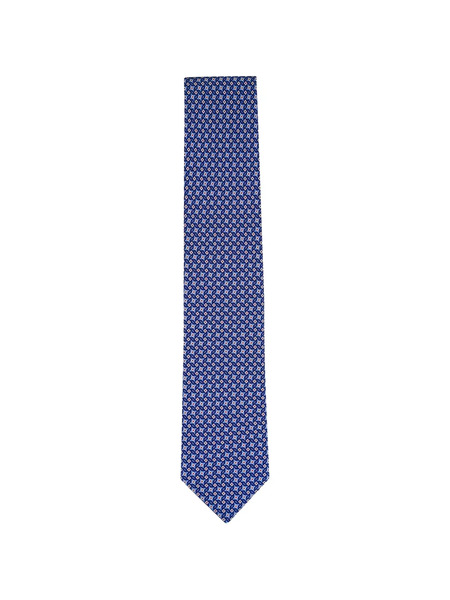  Brioni Pattern Tie - Blue 