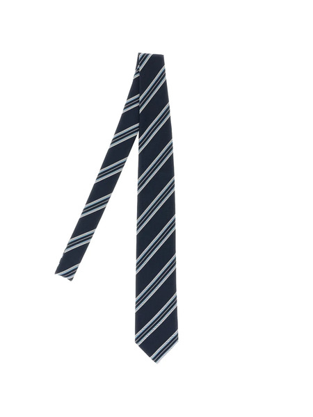  Brioni Striped Tie - Blue 
