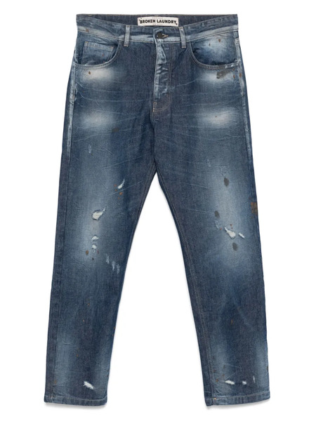  Broken Laundry Distressed-finish Jeans - Blue 