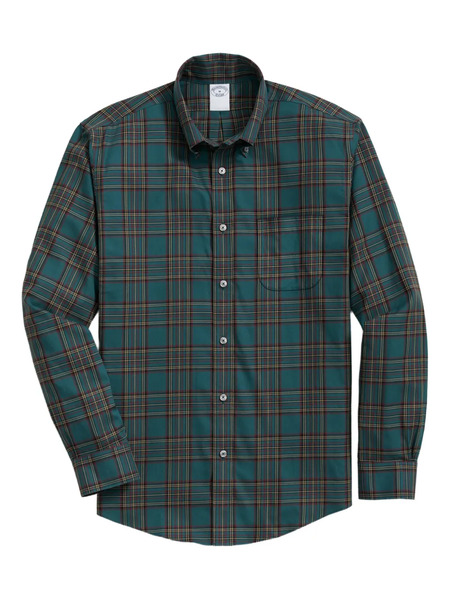 Brooks Brothers Button-fastening Plaid-patterned Shirt - Green 