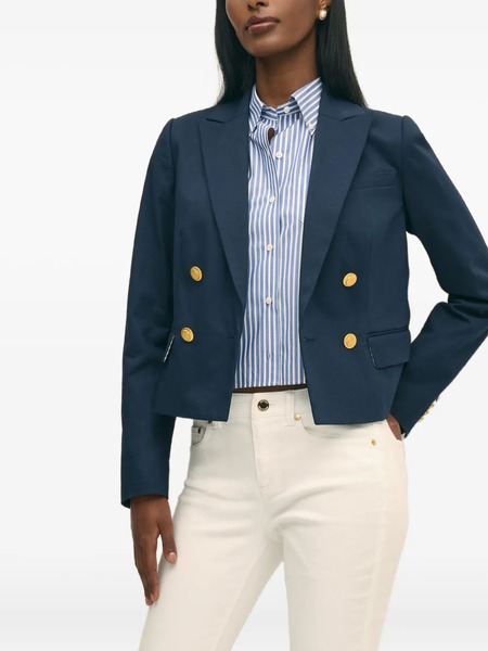  Brooks Brothers Double-breasted Blazer - Blue 