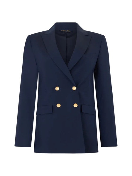  Brooks Brothers Double-breasted Button Blazer - Blue 