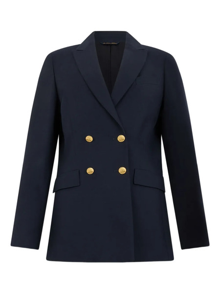  Brooks Brothers Double-breasted Virgin-wool Blazer - Blue 