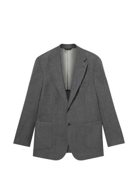  Brooks Brothers Hopsack Virgin Wool Blazer - Grey 