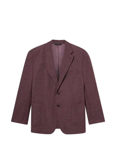  Brooks Brothers Hopsack Virgin Wool Blazer - Purple 