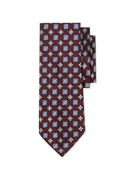  Brooks Brothers Micro Effect Silk Tie - Red 