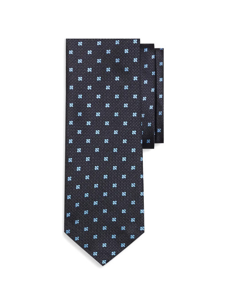  Brooks Brothers Micro Floral Silk Tie - Black 