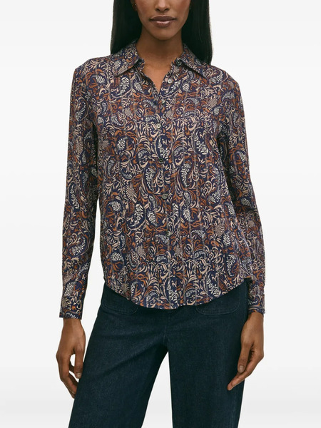 Brooks Brothers Paisley-pattern Blouse - Blue 