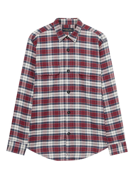  Brooks Brothers Plaid-pattern Flannel Shirt - Red 