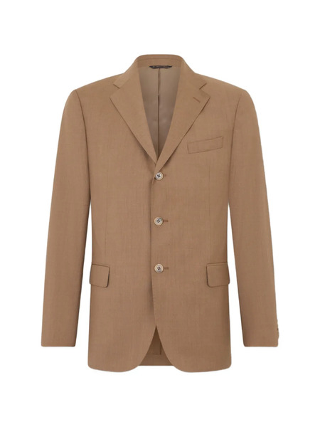  Brooks Brothers Single-breasted Three-button Virgin Wool Blazer - Neutrals 